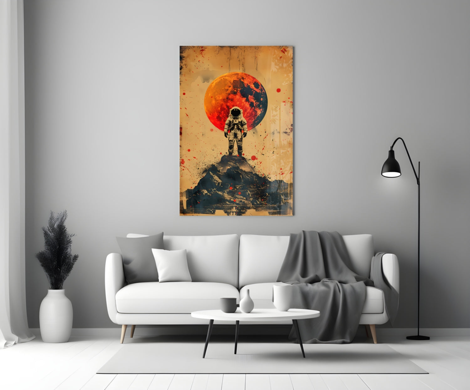 Astronaut Glass Wall Art || Designer Collection.