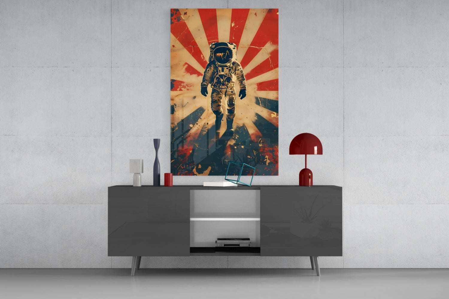 Astronaut Glass Wall Art || Designer Collection.