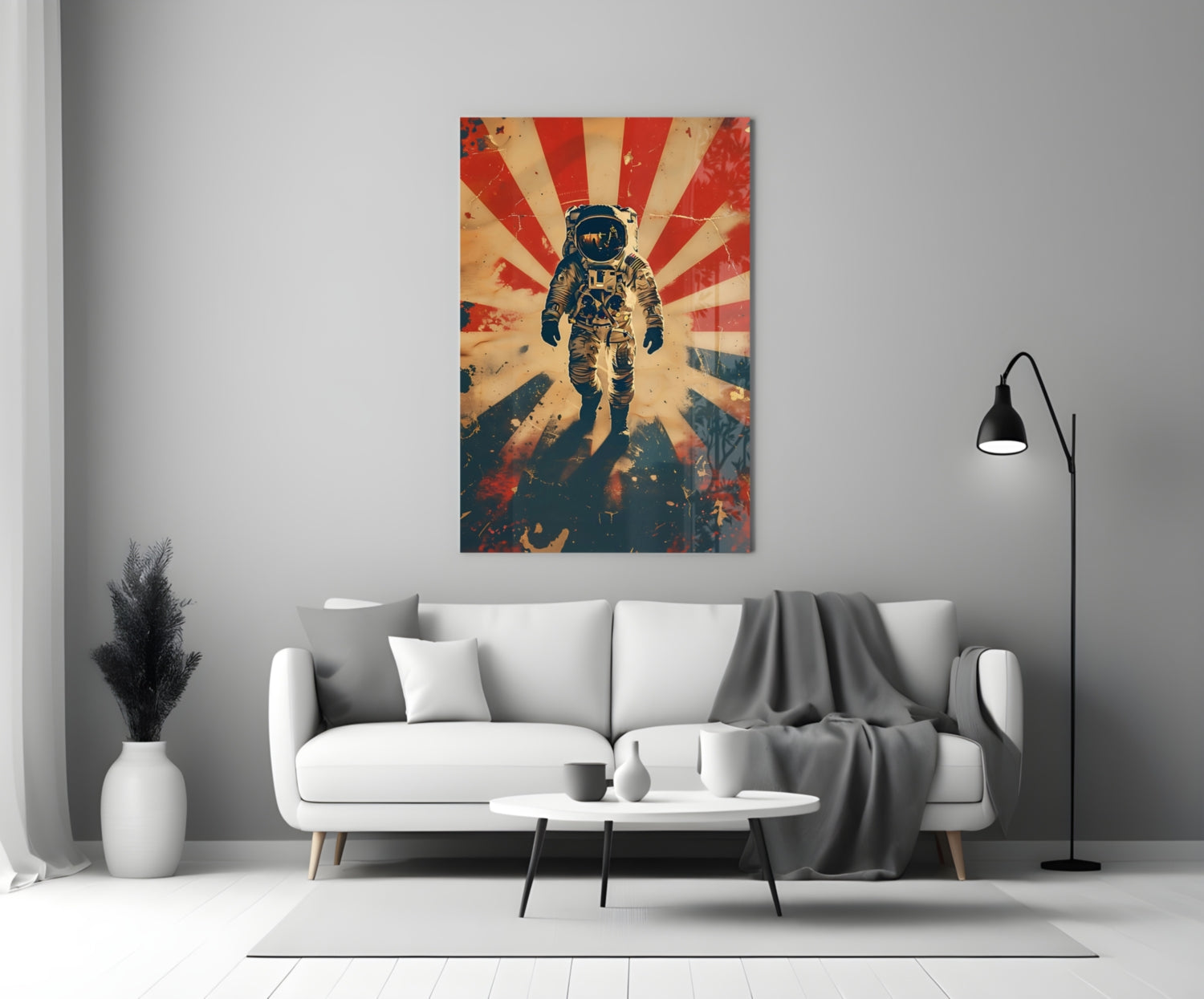 Astronaut Glass Wall Art || Designer Collection.