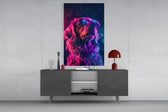 Dog with Glasses Glass Wall Art || Designer Collection.