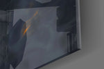 Black Panther panel catching lamp light to reveal its cinematic glow