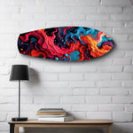 Cosmic Swirl Vibrant Abstract Glass Wall Art.