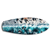 Crashing Wave Aerial Ocean Glass Wall Art.