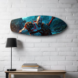 Mythic Warrior Video Game Glass Wall Art.