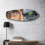 Human and Machine Cyberpunk Eye Glass Wall Art.