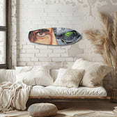 Human and Machine Cyberpunk Eye Glass Wall Art.