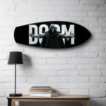Masked Cloaked Villain Comic Glass Wall Art.