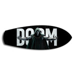 Masked Cloaked Villain Comic Glass Wall Art.