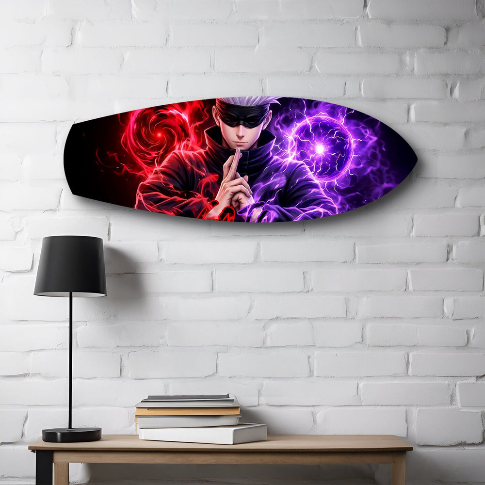 Anime Sorcerer Dual Magic Glass Wall Art.