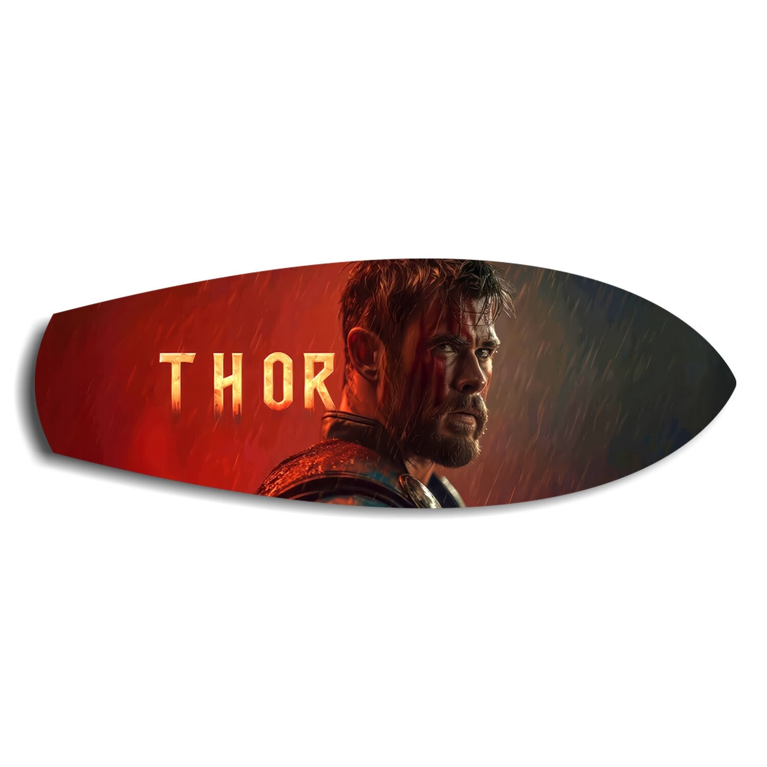 Nordic Hero Movie Poster Glass Wall Art.