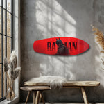 Caped Vigilante Comic Hero Glass Wall Art.