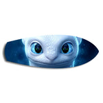 White Dragon Blue Eyes Glass Wall Art.