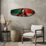 Sinister Clown Comic Pop Art Glass Wall Art.