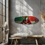 Sinister Clown Comic Pop Art Glass Wall Art.