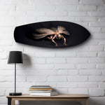 Dark Horned Creature Fantasy Glass Wall Art.