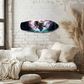 Anime Forest Warrior Woman Glass Wall Art.