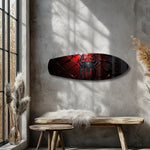 Red Spider Hero Emblem Glass Wall Art.