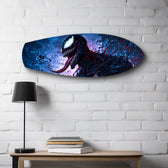 Dark Symbiote Anti-Hero Glass Wall Art.