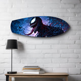 Dark Symbiote Anti-Hero Glass Wall Art.