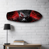 Brutal Warrior Bloody Portrait Glass Wall Art.