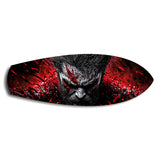 Brutal Warrior Bloody Portrait Glass Wall Art.
