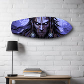 Tribal Chief Warrior Comic Glass Wall Art.