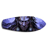 Tribal Chief Warrior Comic Glass Wall Art.