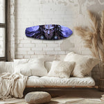 Tribal Chief Warrior Comic Glass Wall Art.