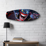 Crazy Mask Anti-Hero Comic Glass Wall Art.
