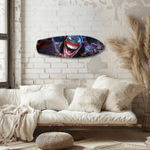 Crazy Mask Anti-Hero Comic Glass Wall Art.