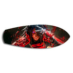 Anime Ninja Crimson Power Glass Wall Art.