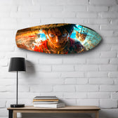Straw Hat Pirate Captain Anime Glass Wall Art.