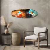 Straw Hat Pirate Captain Anime Glass Wall Art.