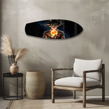 Anime Saiyan Glowing Sphere Glass Wall Art.