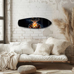 Anime Saiyan Glowing Sphere Glass Wall Art.
