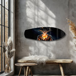 Anime Saiyan Glowing Sphere Glass Wall Art.