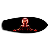 Anime Demon King Red Halo Glass Wall Art.