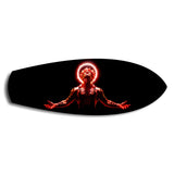 Anime Demon King Red Halo Glass Wall Art.