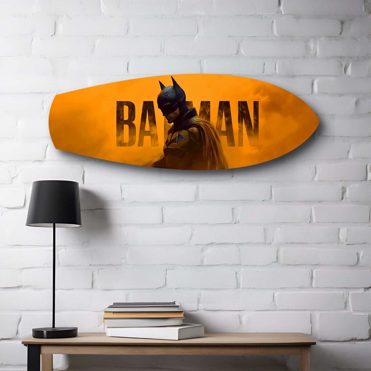 Bat Hero Dark Knight Movie Glass Wall Art.