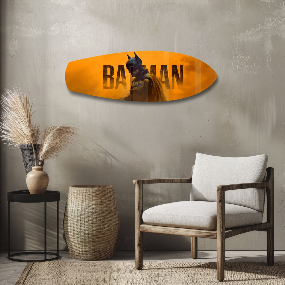 Bat Hero Dark Knight Movie Glass Wall Art.