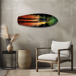 Speedboat Fire and Smoke Trails Glass Wall Art.