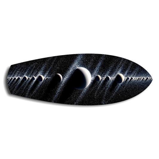 Planetary Alignment Galaxy Glass Wall Art.