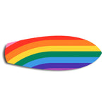 Rainbow Pride Stripes Glass Wall Art.