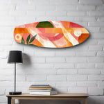 Boho Geometric Botanical Glass Wall Art.