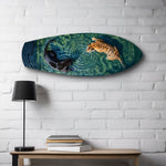 Tiger and Panther Ornamental Water Glass Wall Art.