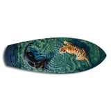 Tiger and Panther Ornamental Water Glass Wall Art.