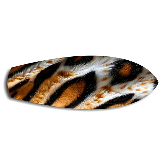 Tiger Fur Texture Glass Wall Art.