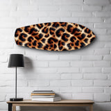 Leopard Print Glass Wall Art.