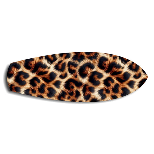 Leopard Print Glass Wall Art.