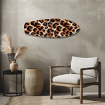 Leopard Print Glass Wall Art.